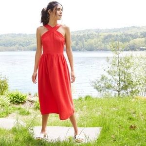 Target - A New Day red linen dress NWT